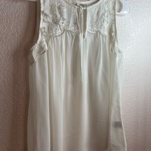 Elegant White Sleeveless Top
